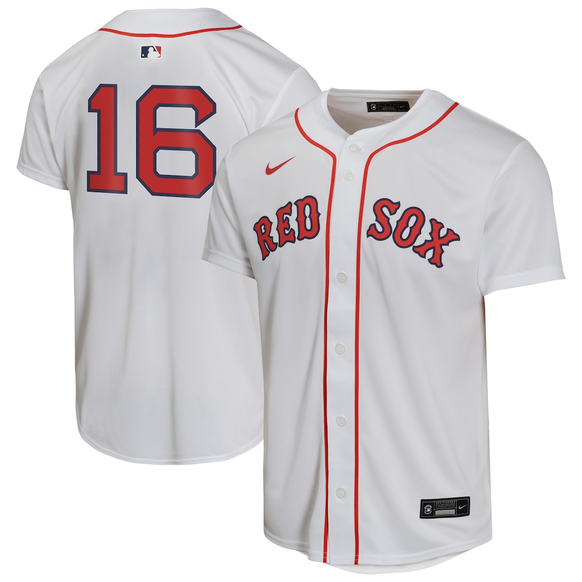 【公式グッズ】MLB レッドソックス ジャレン・デュラン ホーム ユニフォーム Nike/ナイキ キッズサイズ ホワイト (OST Youth Home Game Player Jersey)
