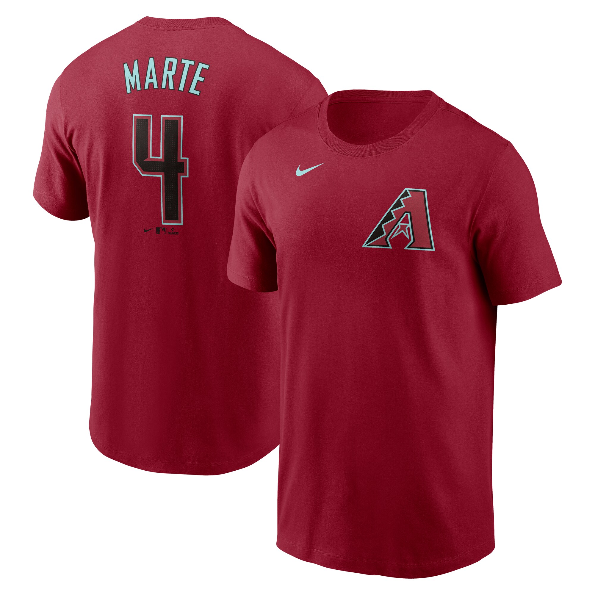 【公式グッズ】MLB ダイヤモンドバックス ケテル・マルテ ネーム&ナンバー Tシャツ Nike/ナイキ メンズ レッド (2025 Men's Nike Fuse N&N Tee)|Fanatics公式ストア 店