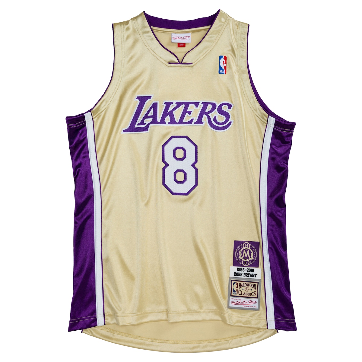 【公式グッズ】NBA レイカーズ コービー・ブライアント オーセンティック ユニフォーム Mitchell & Ness/ミッチェル＆ネス メンズ ゴールド (MNC Mens Special Edition 2020 Authentic HWC Jersey)