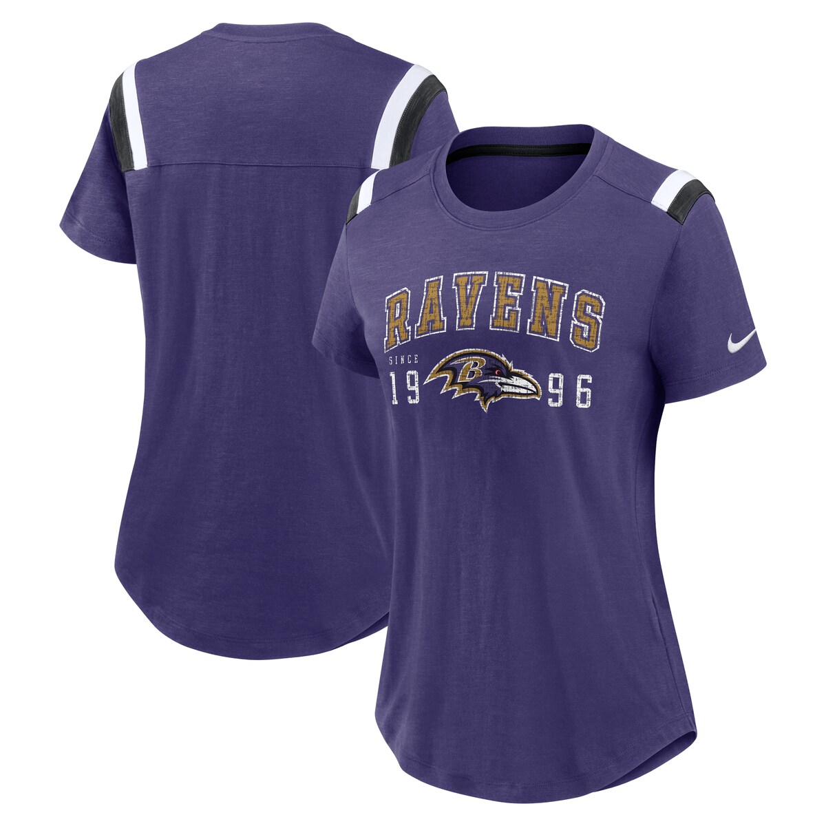 【公式グッズ】NFL レイブンズ Tシャツ Nike/ナイキ レディース パープル (EX 25 NFL Womens Nike Historic Slub Fashion Top)
