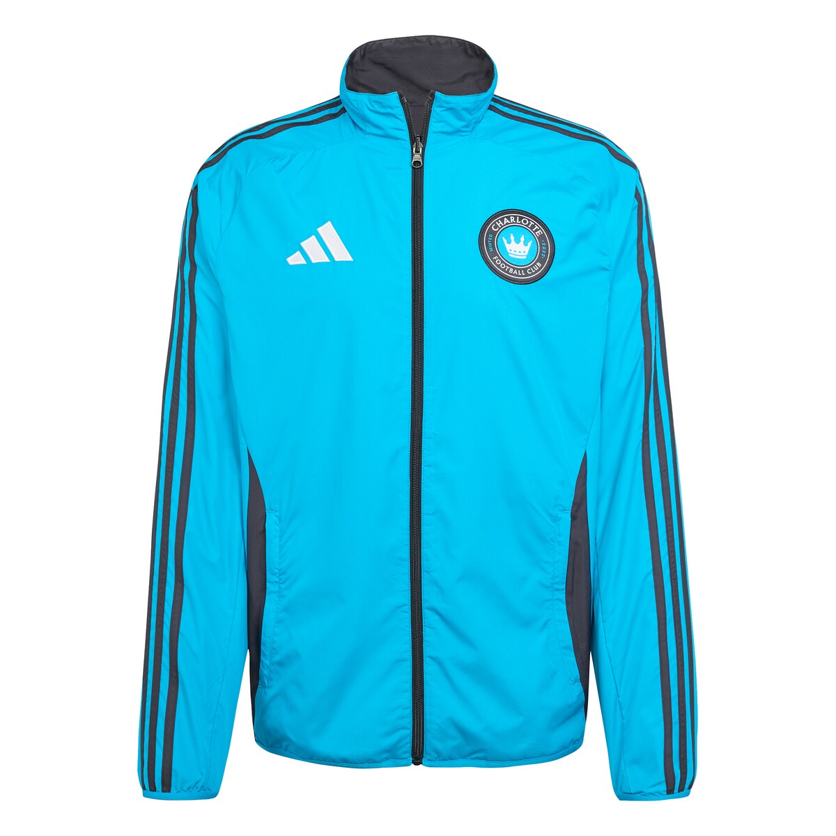 【公式グッズ】MLS シャーロットFC ジャケット Adidas/アディダス メンズ ブルー (ADI Men's 2025 Reversible Anthem Jacket)