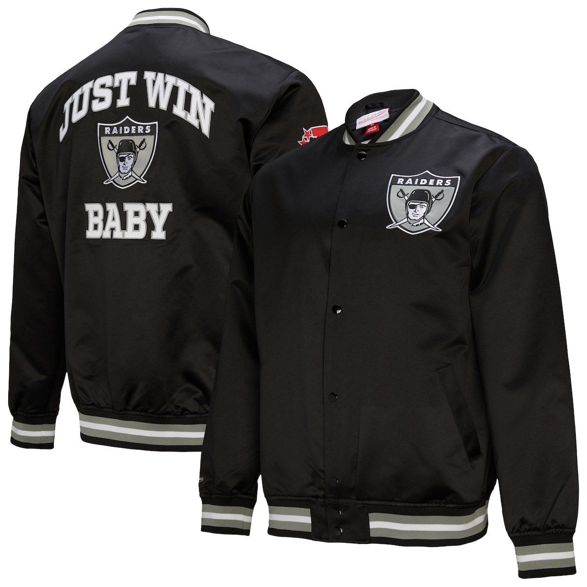Mitchell&Ness RAIDERS レイダース スタジャン ブルゾン　M 楽天市場】レイダース スタジャン メンズ ブラック ボンバー
