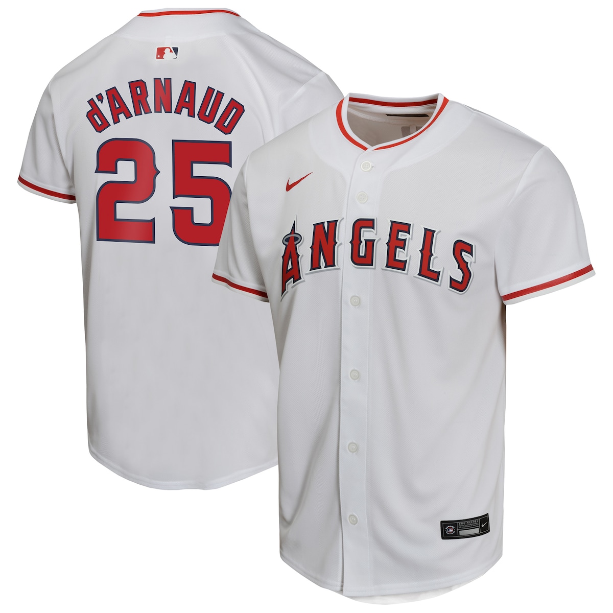 【公式グッズ】MLB エンゼルス トラビス・ダーノー ホーム ユニフォーム Nike/ナイキ キッズサイズ ホワイト (OST Youth Game Player Jersey)
