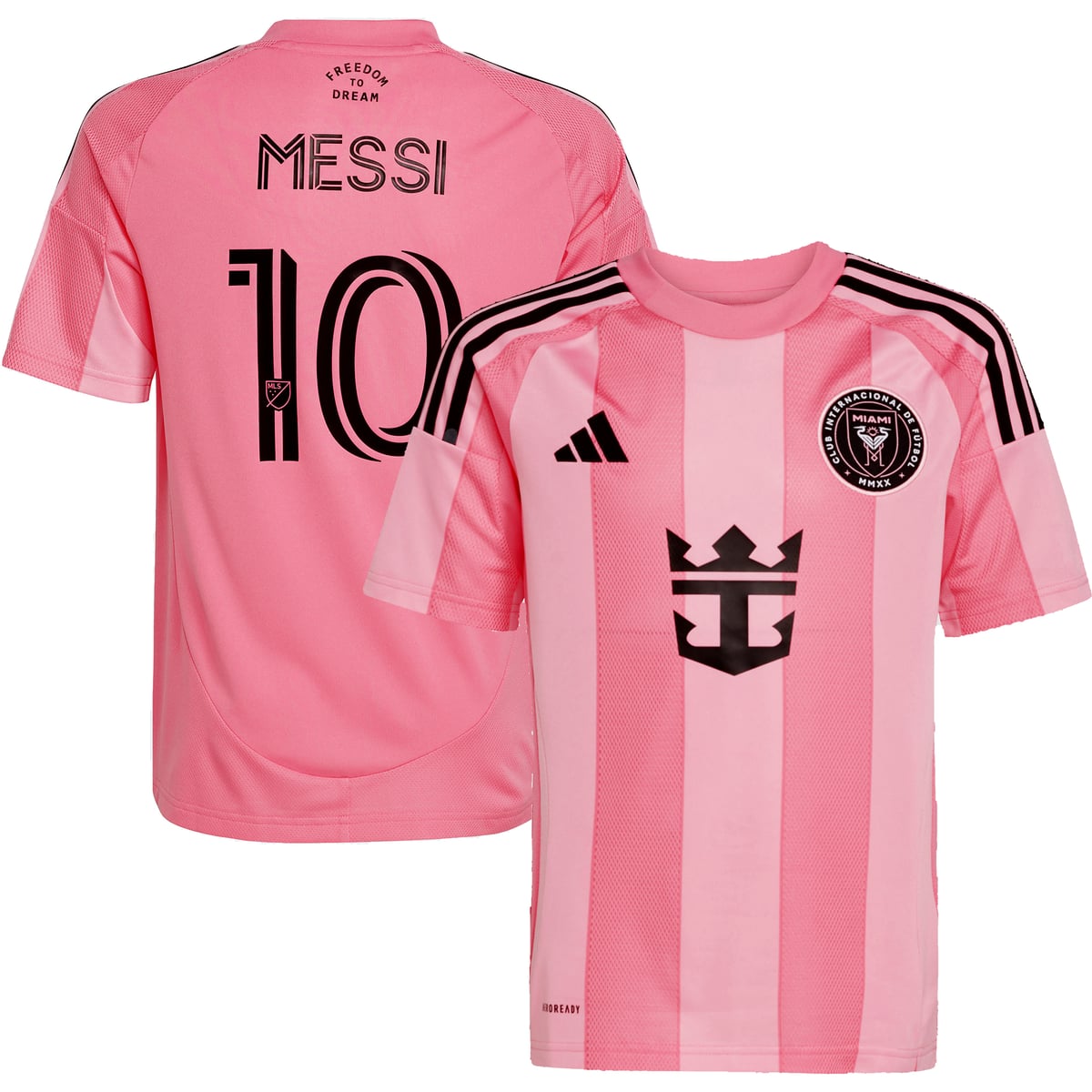【公式グッズ】MLS インテルマイアミCF メッシ レプリカ ユニフォーム Adidas/アディダス ユース・ジュニアサイズ (ADI 2025/26 Youth Replica Jersey)｜Fanatics公式ストア 店