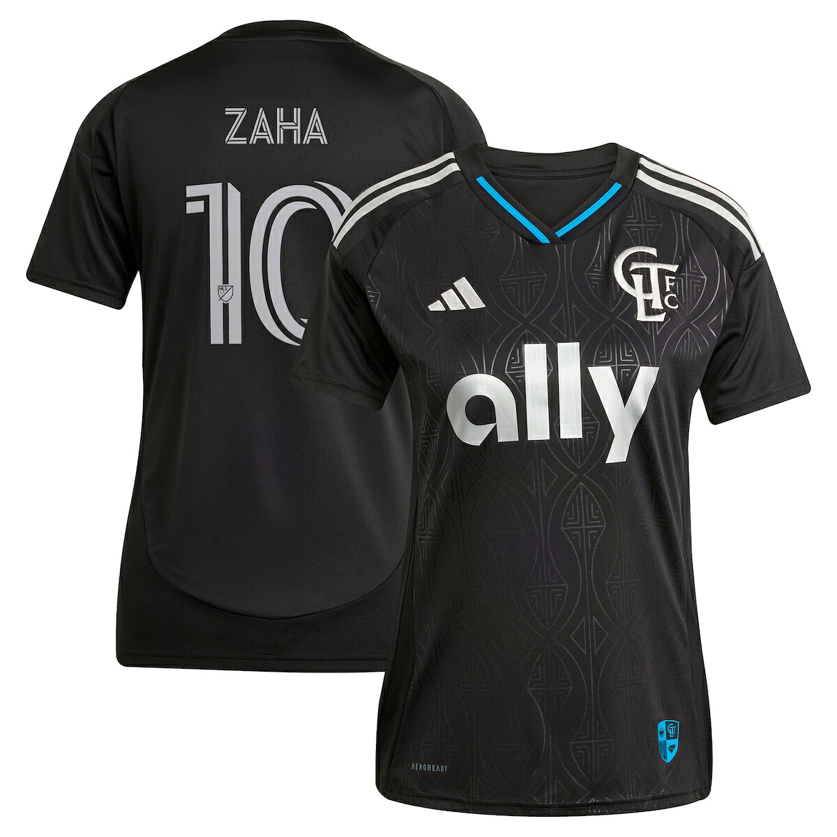 【公式グッズ】MLS シャーロットFC ウィルフリード・ザハ レプリカ ユニフォーム Adidas/アディダス レディース ブラック (2025 Women's MLS Replica Player Jersey)
