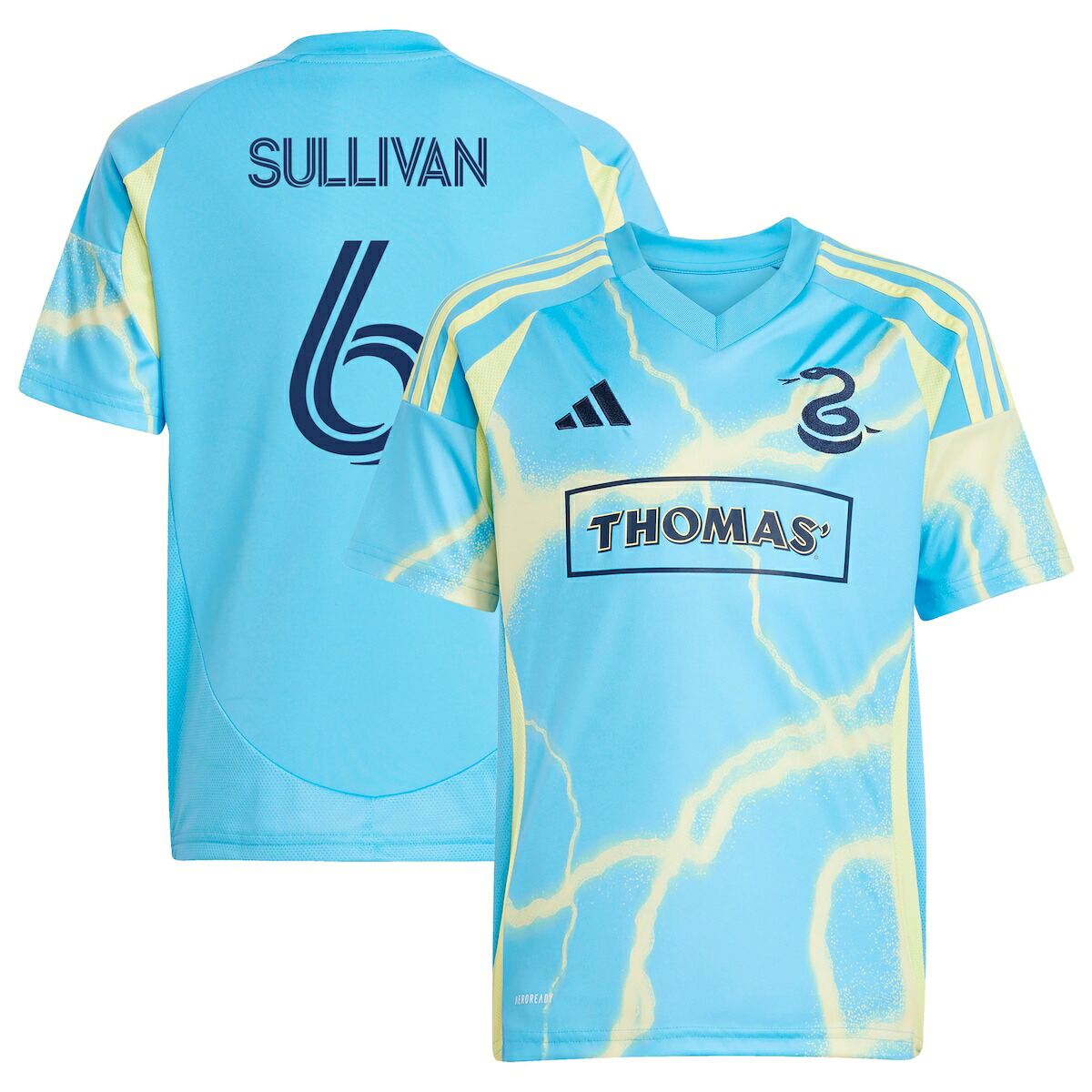 【公式グッズ】MLS ユニオン キャバン・サリバン レプリカ ユニフォーム Adidas/アディダス ユース・ジュニアサイズ ブルー (2025 Youth MLS Replica Player Jersey)｜Fanatics公式ストア 店 19,794円