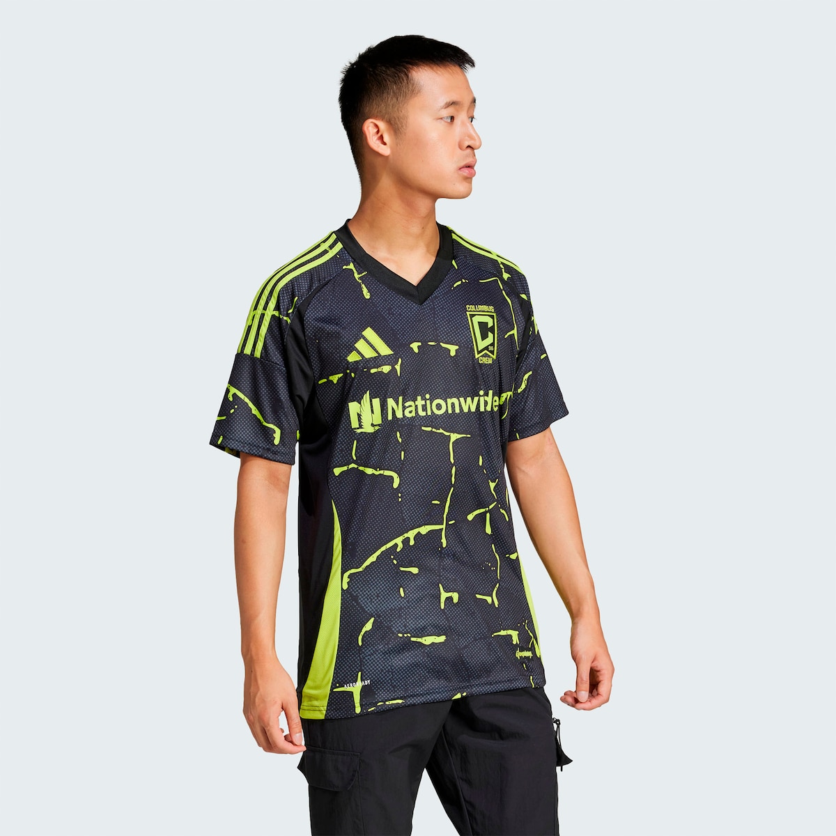 【公式グッズ】MLS コロンバス・クルー レプリカ ユニフォーム Adidas/アディダス メンズ ブラック (ADI 2025 Men's Replica Jersey)
