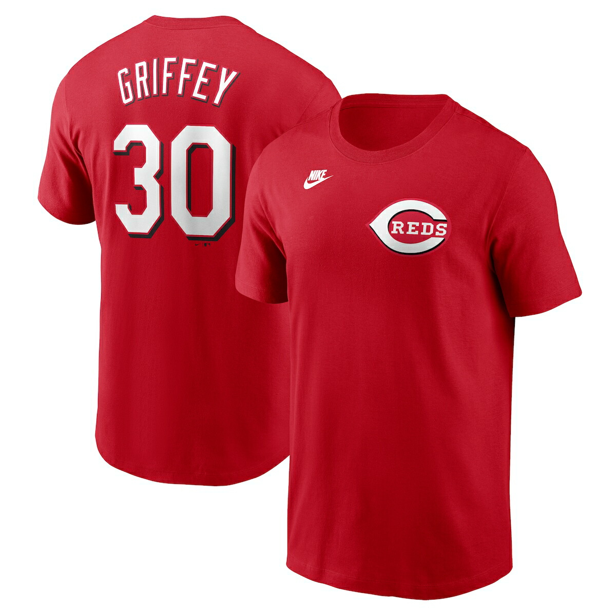 【公式グッズ】MLB レッズ ケン・グリフィーJr. ネーム&ナンバー Tシャツ Nike/ナイキ メンズ レッド (Nike Mens Fuse N&N COOP Tee)｜Fanatics公式ストア 店