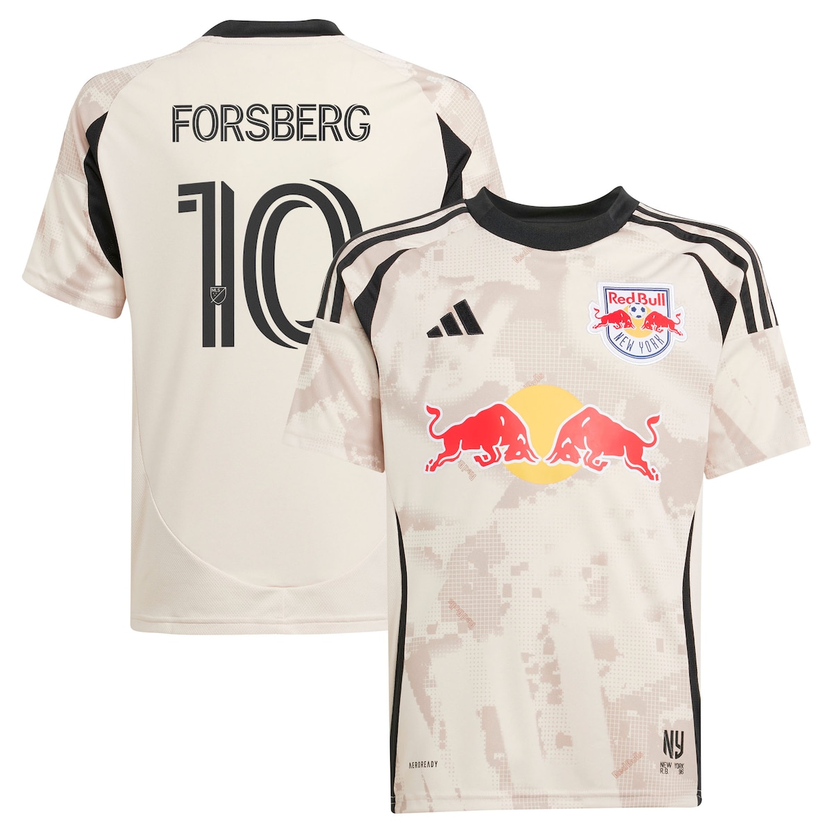【公式グッズ】MLS レッドブルズ エミール・フォルスベリ レプリカ ユニフォーム Adidas/アディダス ユース・ジュニアサイズ (2025 Youth MLS Replica Player Jersey)