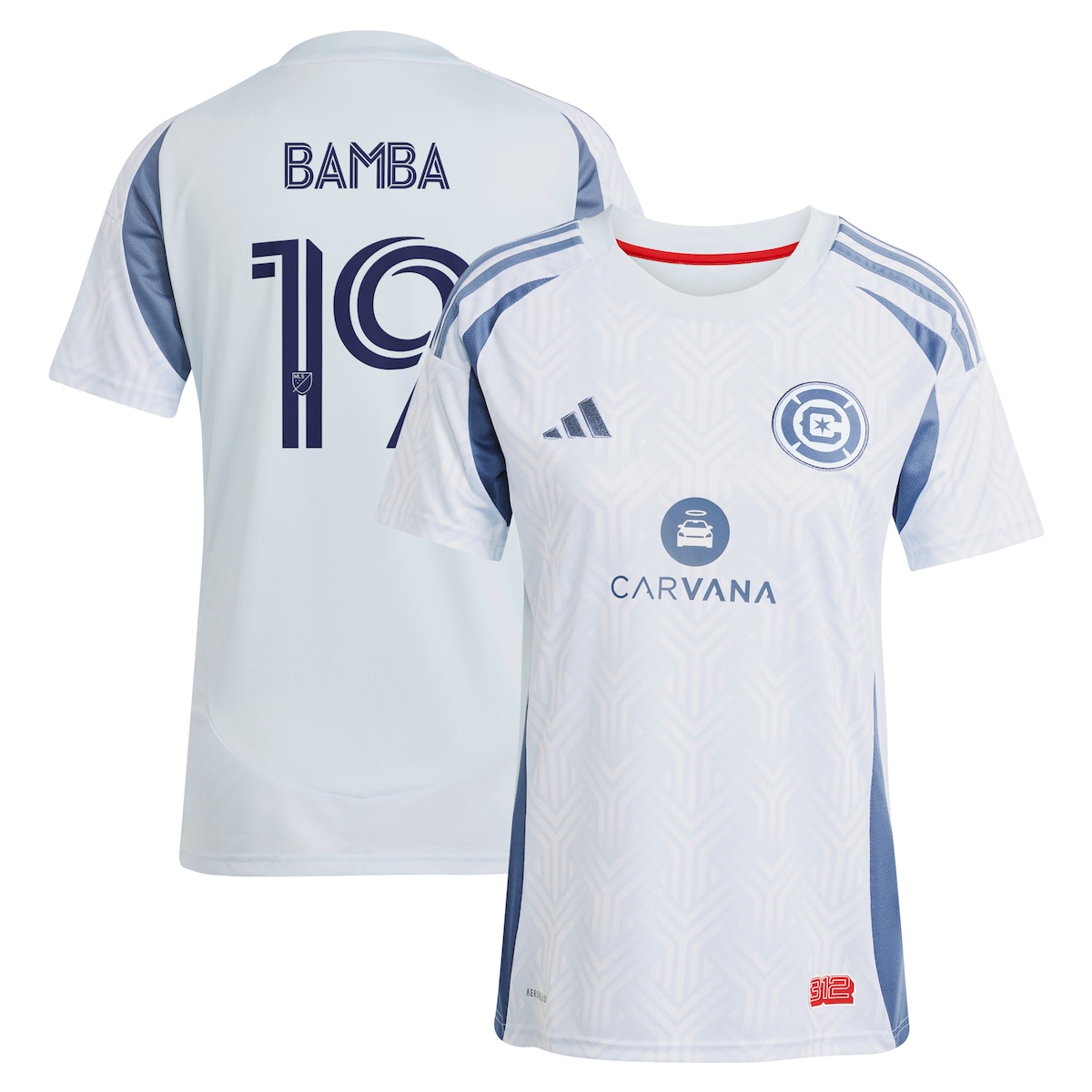 【公式グッズ】MLS シカゴ・ファイア ジョナタン・バンバ レプリカ ユニフォーム Adidas/アディダス レディース ライトブルー (2025 Women's MLS Replica Player Jersey)