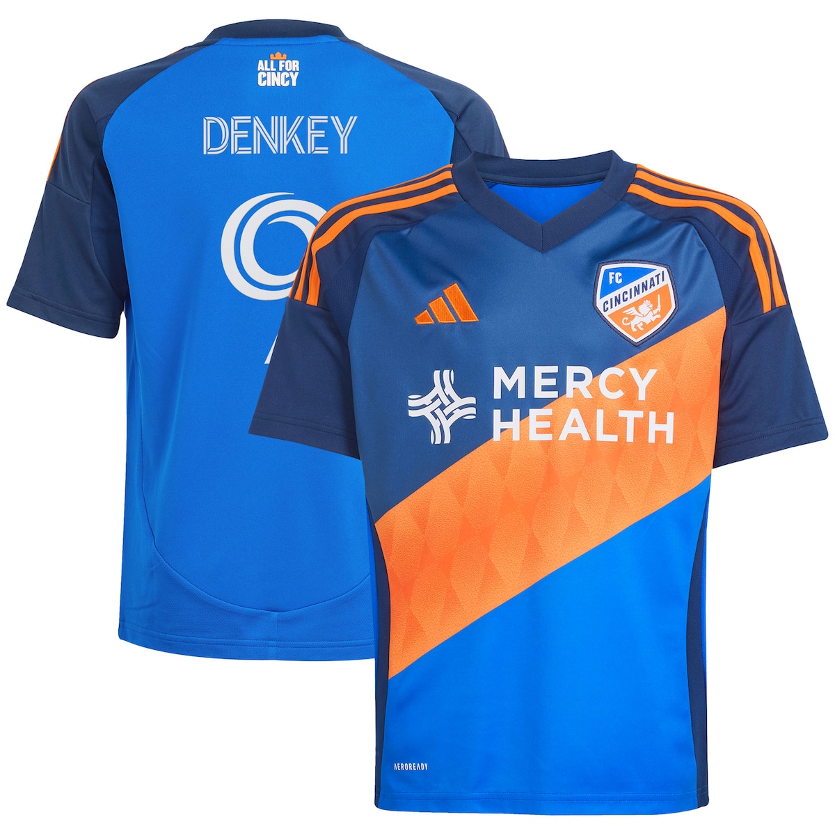 【公式グッズ】MLS FCシンシナティ ケヴィン・デンケイ レプリカ ユニフォーム Adidas/アディダス ユース・ジュニアサイズ ブルー (2025 Youth MLS Replica Player Jersey)｜Fanatics公式ストア 店 18,982円