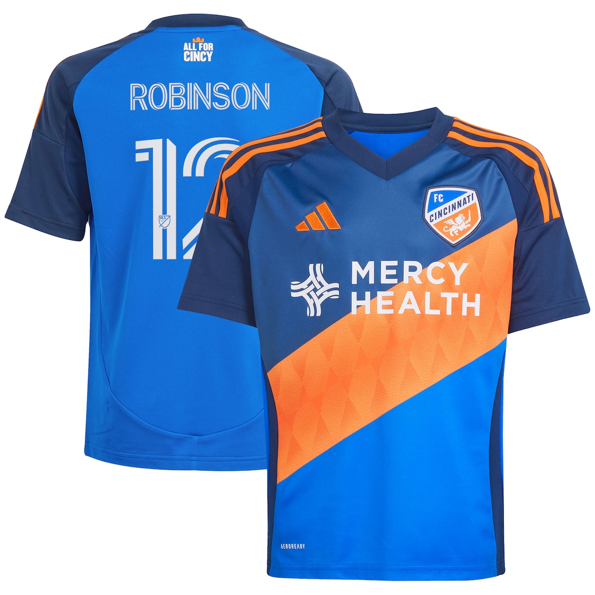 【公式グッズ】MLS FCシンシナティ ロビンソン レプリカ ユニフォーム Adidas/アディダス ユース・ジュニアサイズ ブルー (2025 Youth MLS Replica Player Jersey)|Fanatics公式ストア 店