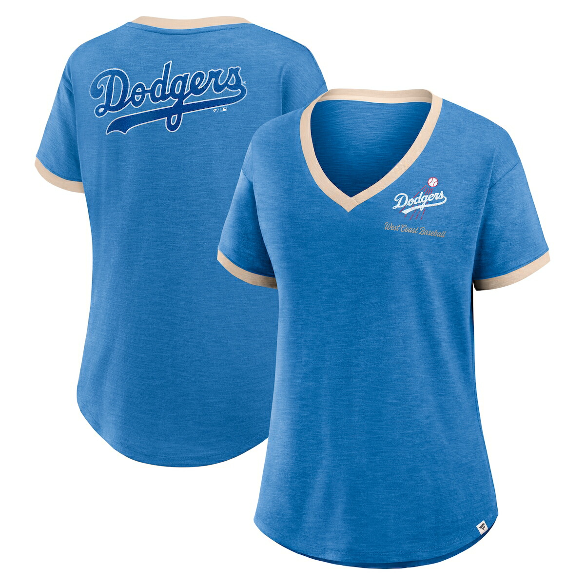 楽天市場】【公式グッズ】MLB ドジャース Vネック Tシャツ
