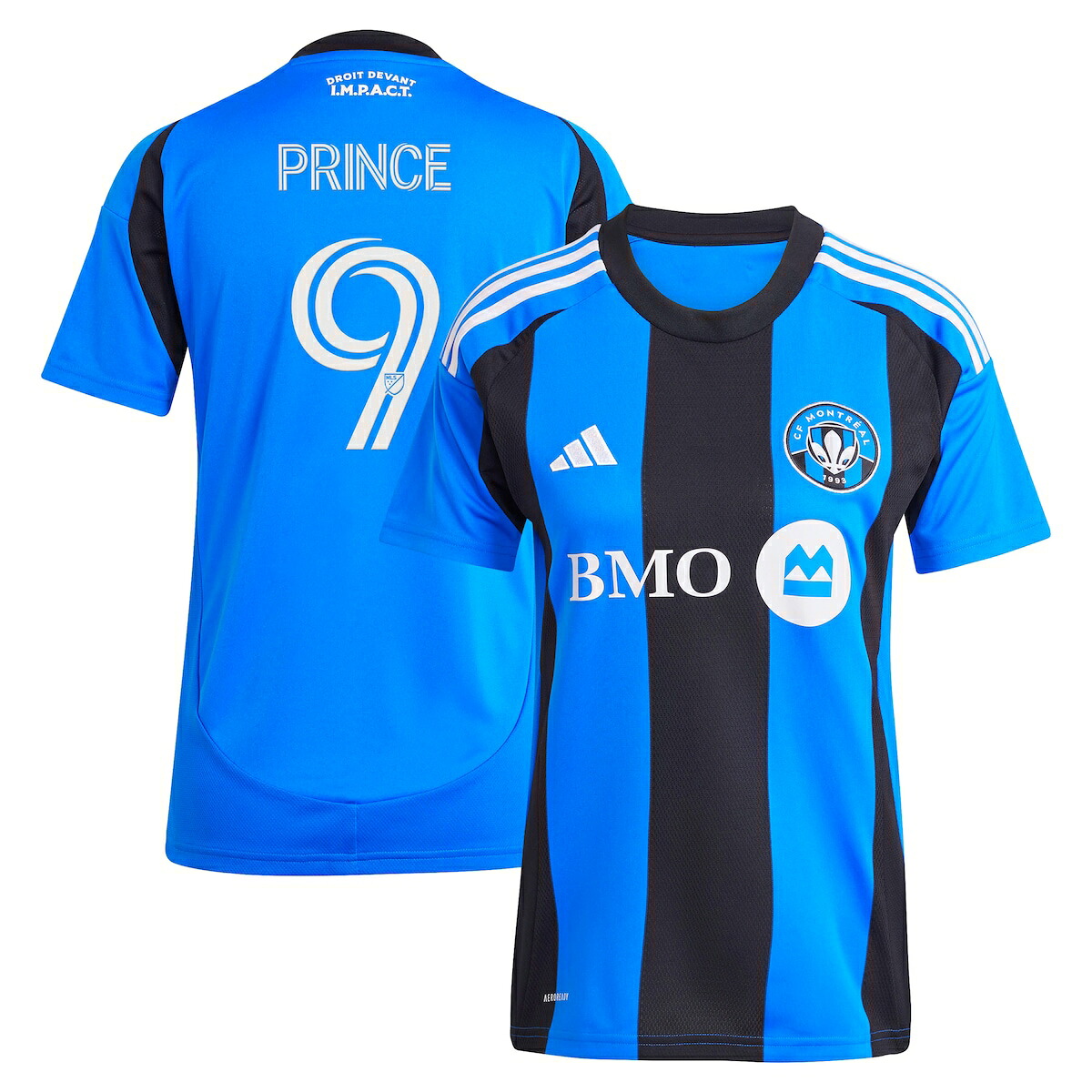 【公式グッズ】MLS CFモントリオール プリンス・オウス レプリカ ユニフォーム Adidas/アディダス レディース ブルー (2025 Women's MLS Replica Player Jersey)|Fanatics公式ストア 店