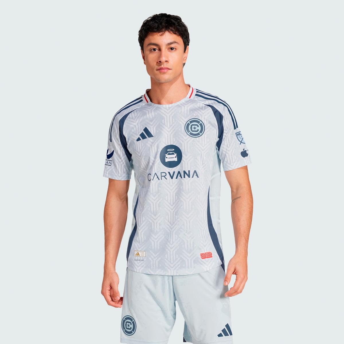 【公式グッズ】MLS シカゴ・ファイア オーセンティック ユニフォーム Adidas/アディダス メンズ ライトブルー (ADI 2025 Men's Authentic Jersey)