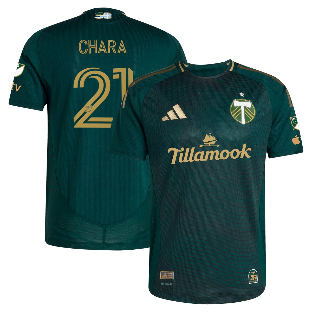 【公式グッズ】MLS ティンバーズ チャラ オーセンティック ユニフォーム Adidas/アディダス メンズ グリーン (2025 Men's MLS Authentic Player Jersey)|Fanatics公式ストア 店