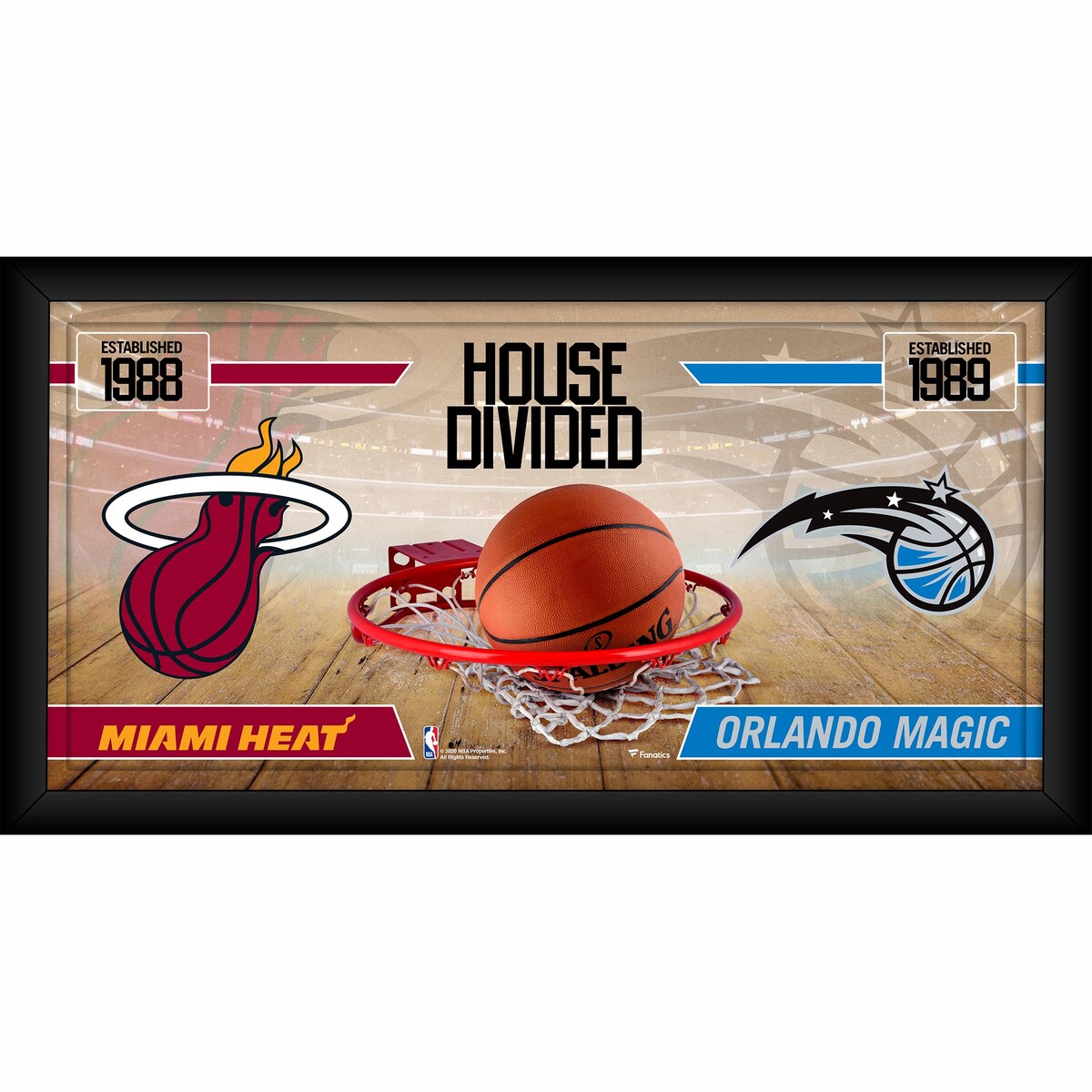 【公式グッズ】NBA マジック コレクタブルフォト Fanatics Authentic/ファナティクスオーセンティック (2020 NBA Framed 10x20 House Divided Collage)