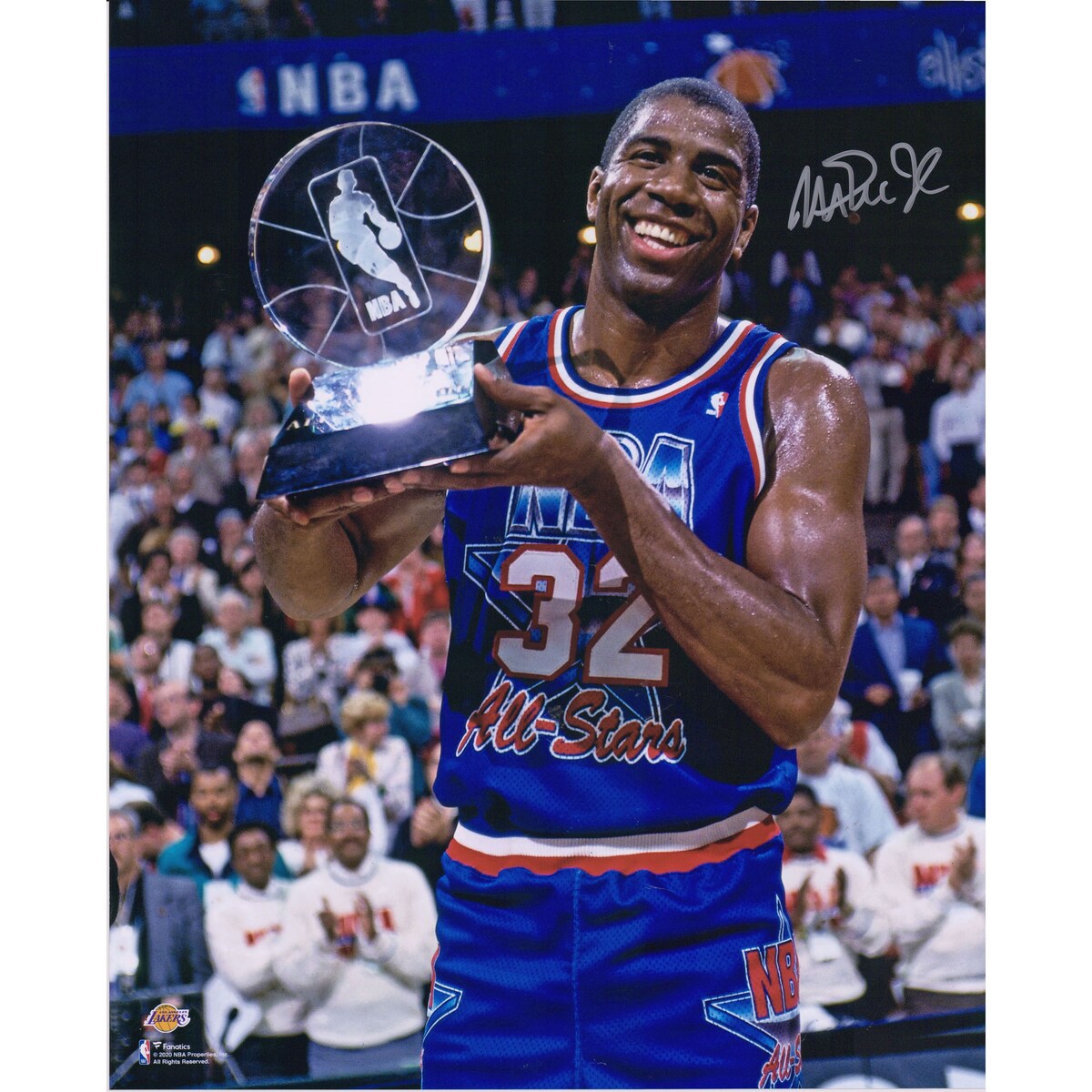 【公式シリアル番号付】NBA レイカーズ マジック・ジョンソン 直筆サイン フォト （16x20） Fanatics Authentic/ファナティクスオーセンティック (NBA Auto 16x20 Photo 10122020)