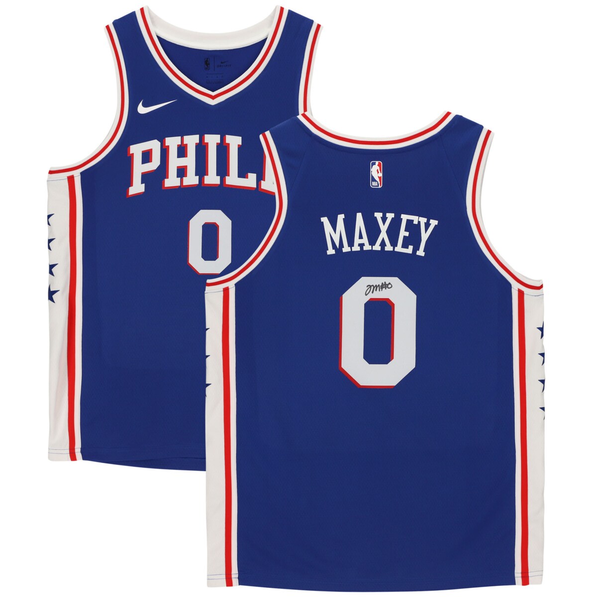 【公式シリアル番号付】NBA 76ers タイリース・マクシー 直筆サイン ユニフォーム Fanatics Authentic/ファナティクスオーセンティック (NBA Aut Jersey 11132020)
