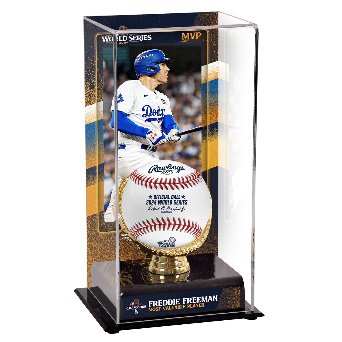 【公式グッズ】MLB ドジャース フレディ・フリーマン コレクタブル用 野球ボールケース(ボール無し) Fanatics Authentic/ファナティクスオーセンティック (UNS 24 WS CHAMP BSBL DISPLAY CASE 45588)|Fanatics公式ストア 店