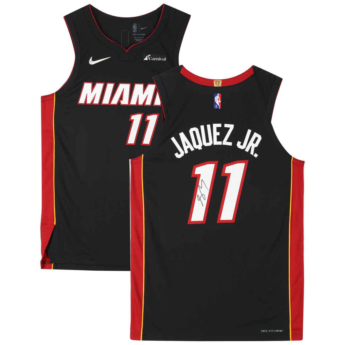 【公式シリアル番号付】NBA ヒート ハイメ・ハケス・ジュニア 直筆サイン ユニフォーム Fanatics Authentic/ファナティクスオーセンティック (AUT BK JERSEY 45265)