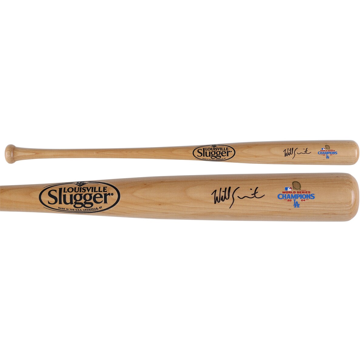 【MLB公式ホログラム付】MLB ドジャース ウィル・スミス 直筆サイン バット Fanatics（ファナティクス） (AUT 24 WS CHAMP BAT 45587)