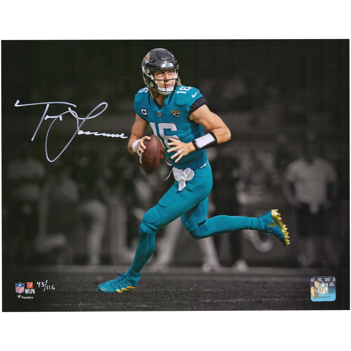 【公式シリアル番号付】NFL ジャガーズ トレバー・ローレンス 直筆サイン フォト （11x14） Fanatics Authentic/ファナティクスオーセンティック (AUT 11x14 PHOTO 44584)