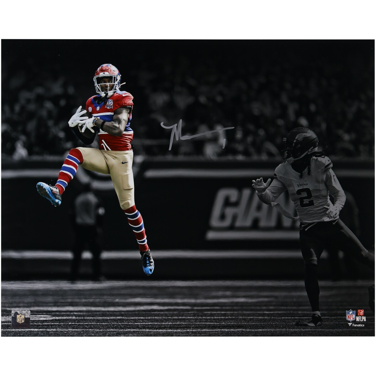 【公式シリアル番号付】NFL ジャイアンツ マリーク・ネイバーズ 直筆サイン フォト （16x20） Fanatics Authentic/ファナティクスオーセンティック (AUT 16x20 PHOTO 45562)