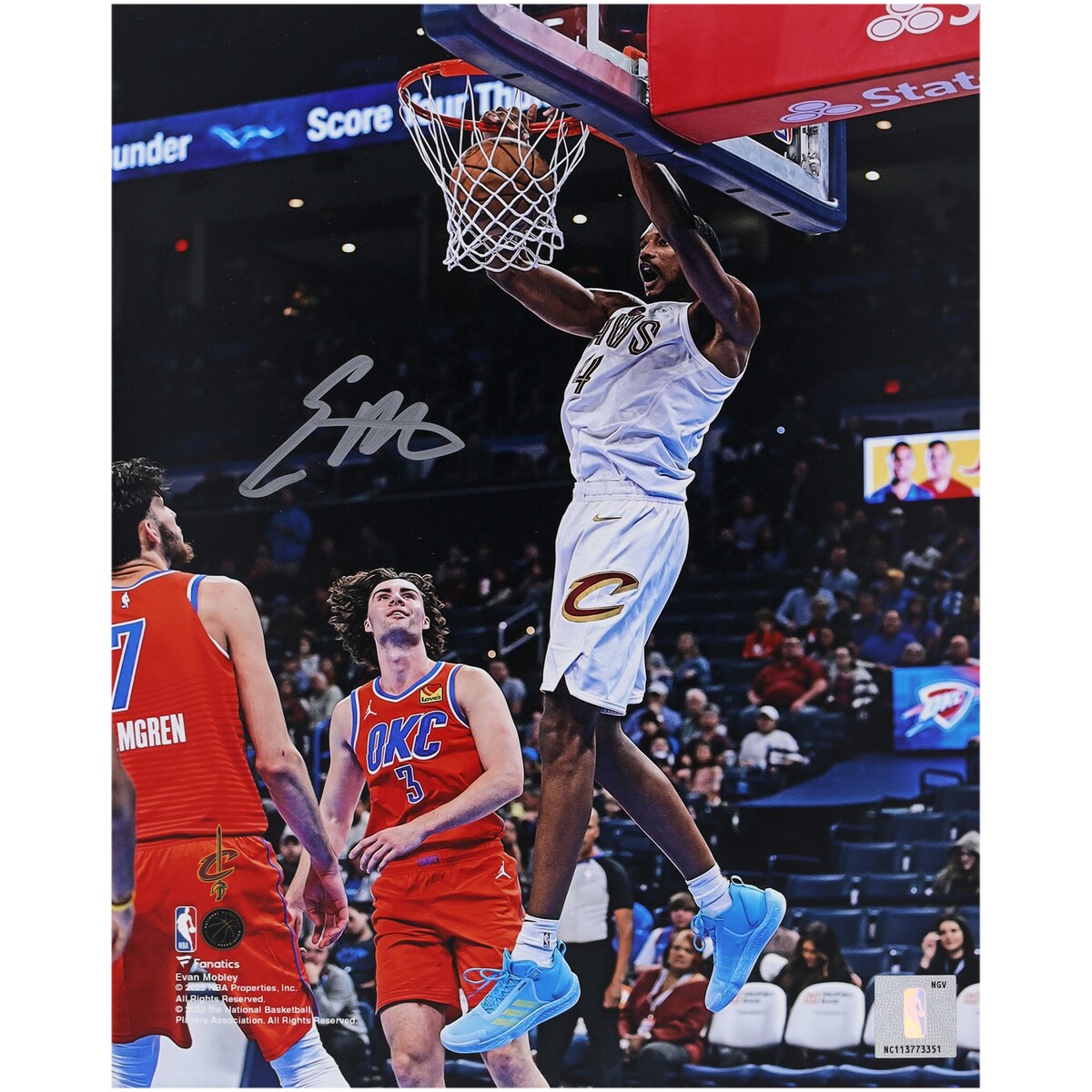 【公式シリアル番号付】NBA キャバリアーズ エバン・モーブリー 直筆サイン フォト （8x10） Fanatics Authentic/ファナティクスオーセンティック (AUT 08x10 PHOTO 45260)
