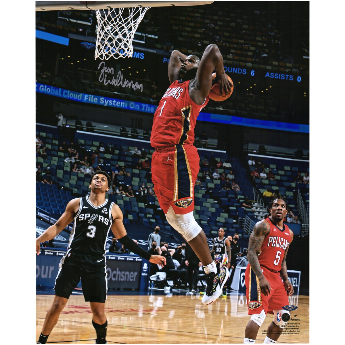 【公式シリアル番号付】NBA ペリカンズ ザイオン・ウィリアムソン 直筆サイン フォト （16x20） Fanatics Authentic/ファナティクスオーセンティック (Aut 16x20 712021)