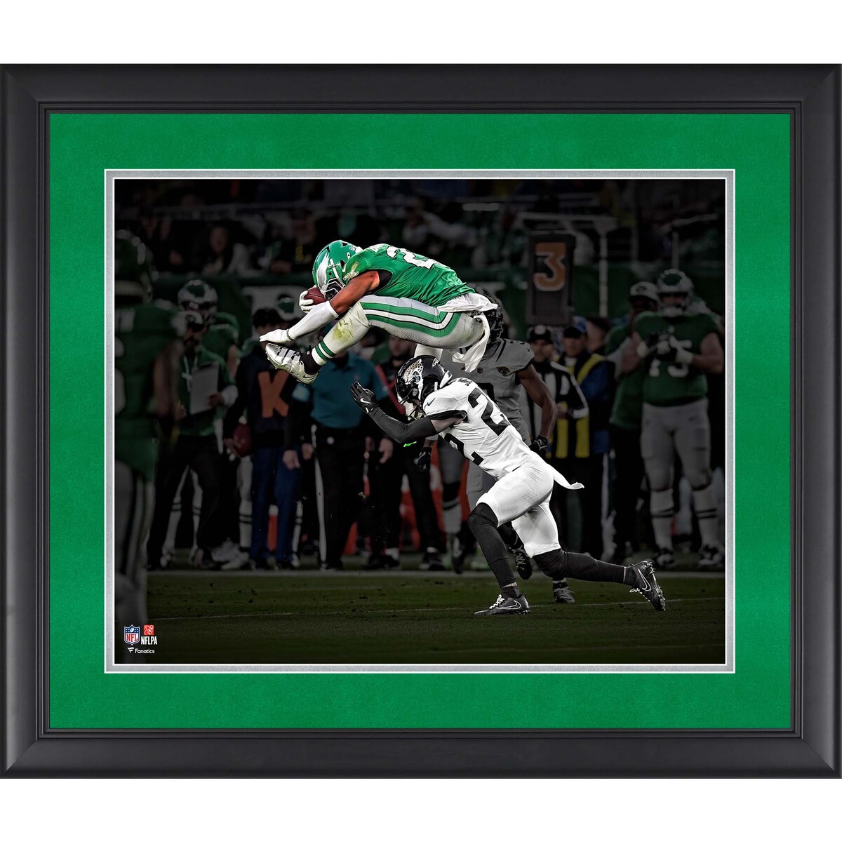【公式グッズ】NFL イーグルス サクオン・バークレー コレクタブルフォト（16インチx20インチ） Fanatics Authentic/ファナティクスオーセンティック (UNS FR 16x20 PHOTO 45098)