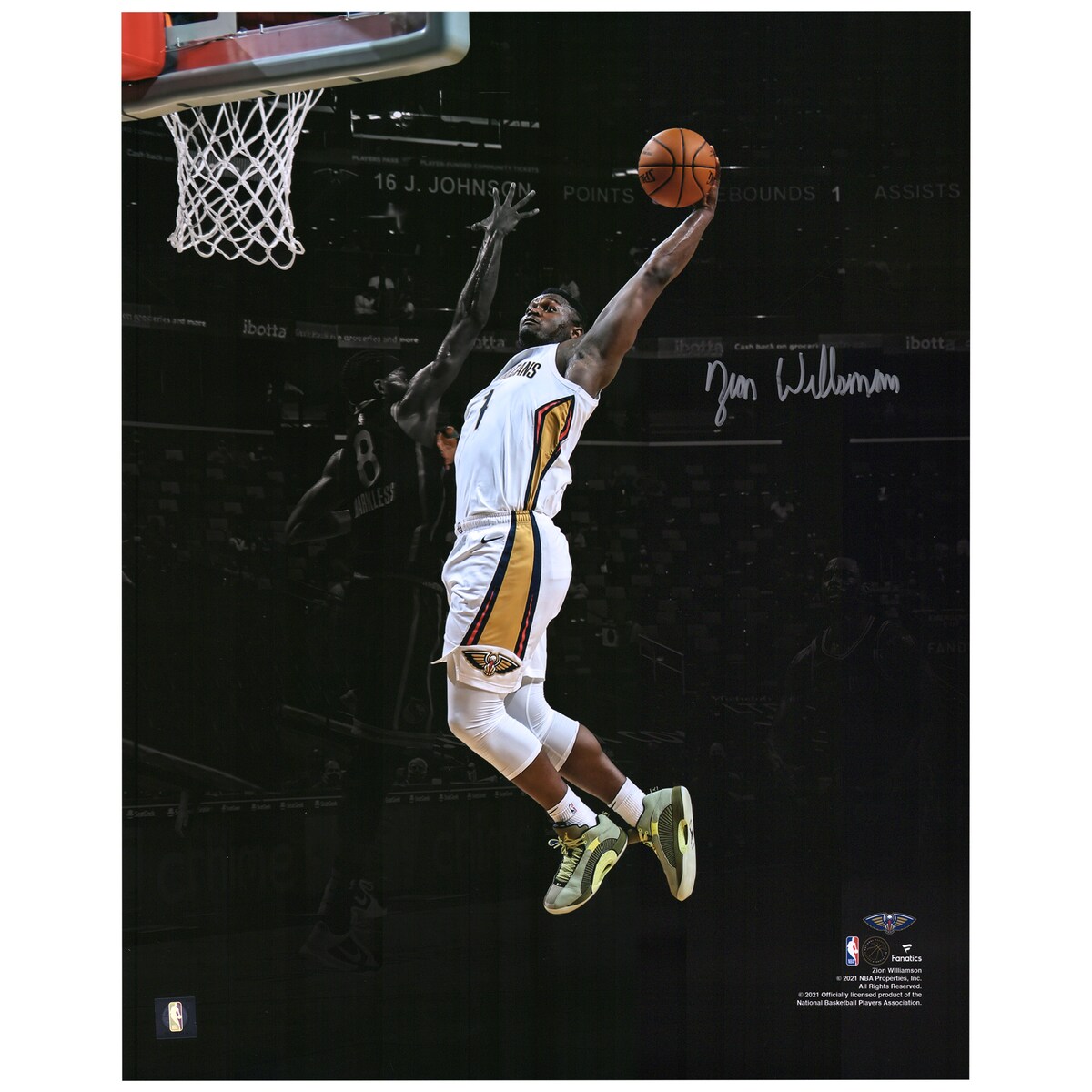 【公式シリアル番号付】NBA ペリカンズ ザイオン・ウィリアムソン 直筆サイン フォト （16x20） Fanatics Authentic/ファナティクスオーセンティック (AUT 16x20 PHOTO 1112021)