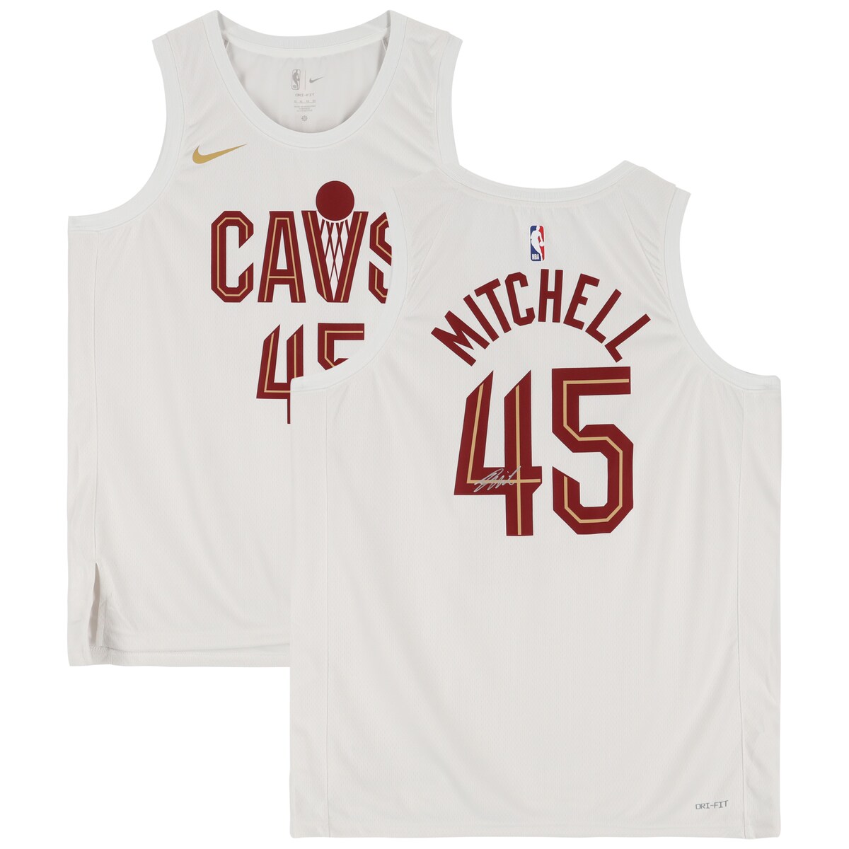 【公式シリアル番号付】NBA キャバリアーズ ドノバン・ミッチェル 直筆サイン ユニフォーム Fanatics Authentic/ファナティクスオーセンティック (AUT BK JERSEY 45259)
