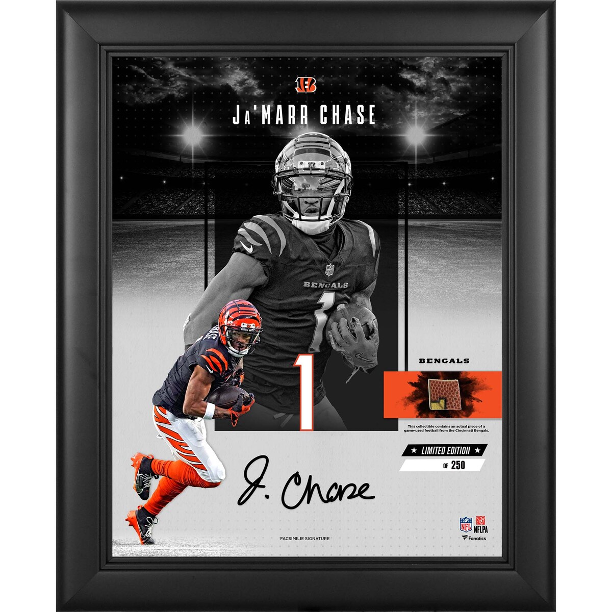 【公式グッズ】NFL ベンガルズ ジャマー・チェイス コレクタブルフォト Fanatics Authentic/ファナティクスオーセンティック (UNS GU FTBL FR PF51 COLLAGE 45665)