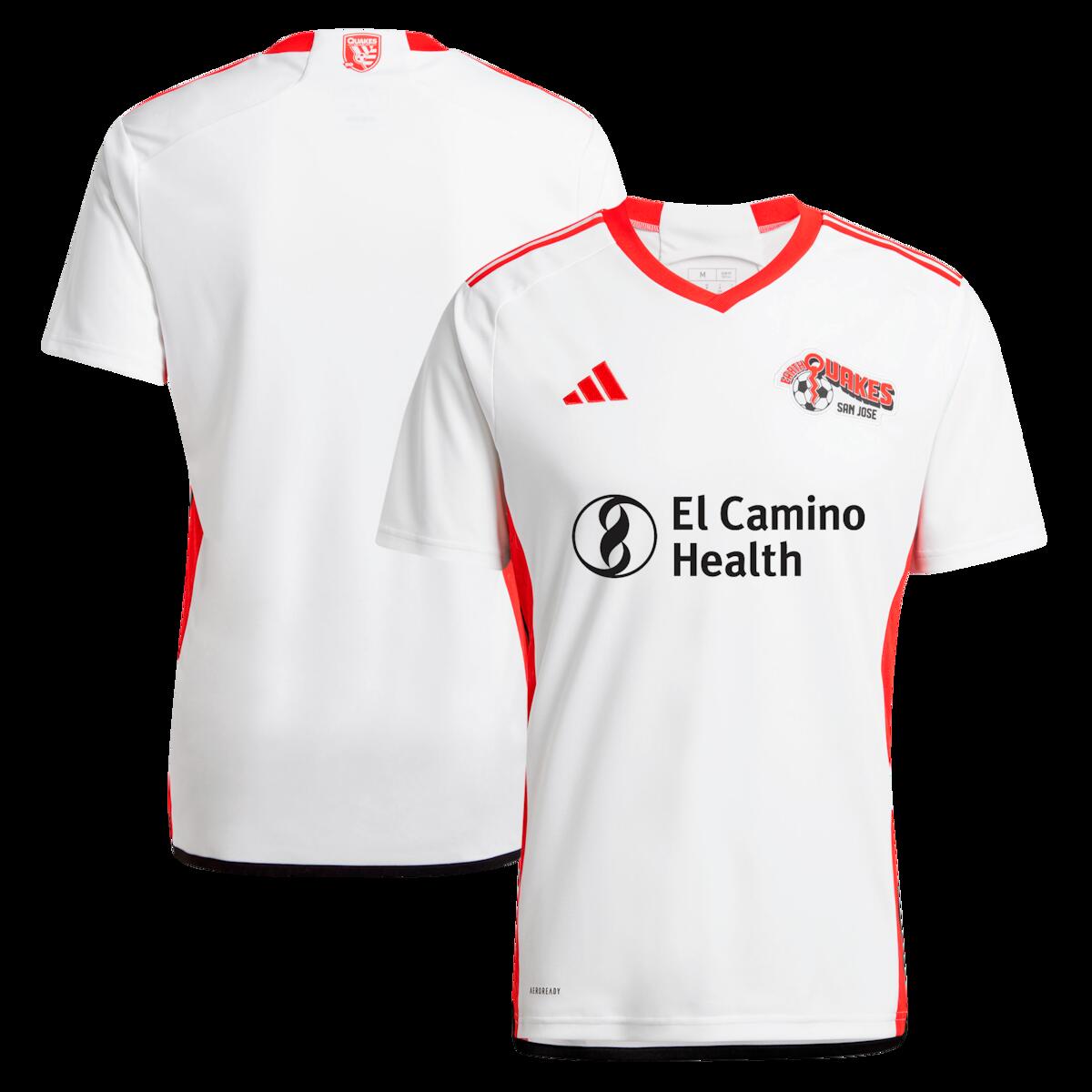 【公式グッズ】MLS アースクエイクス レプリカ ユニフォーム Adidas/アディダス メンズ ホワイト (S24/25 SAN JOSE AWAY JERSEY REPLICA)