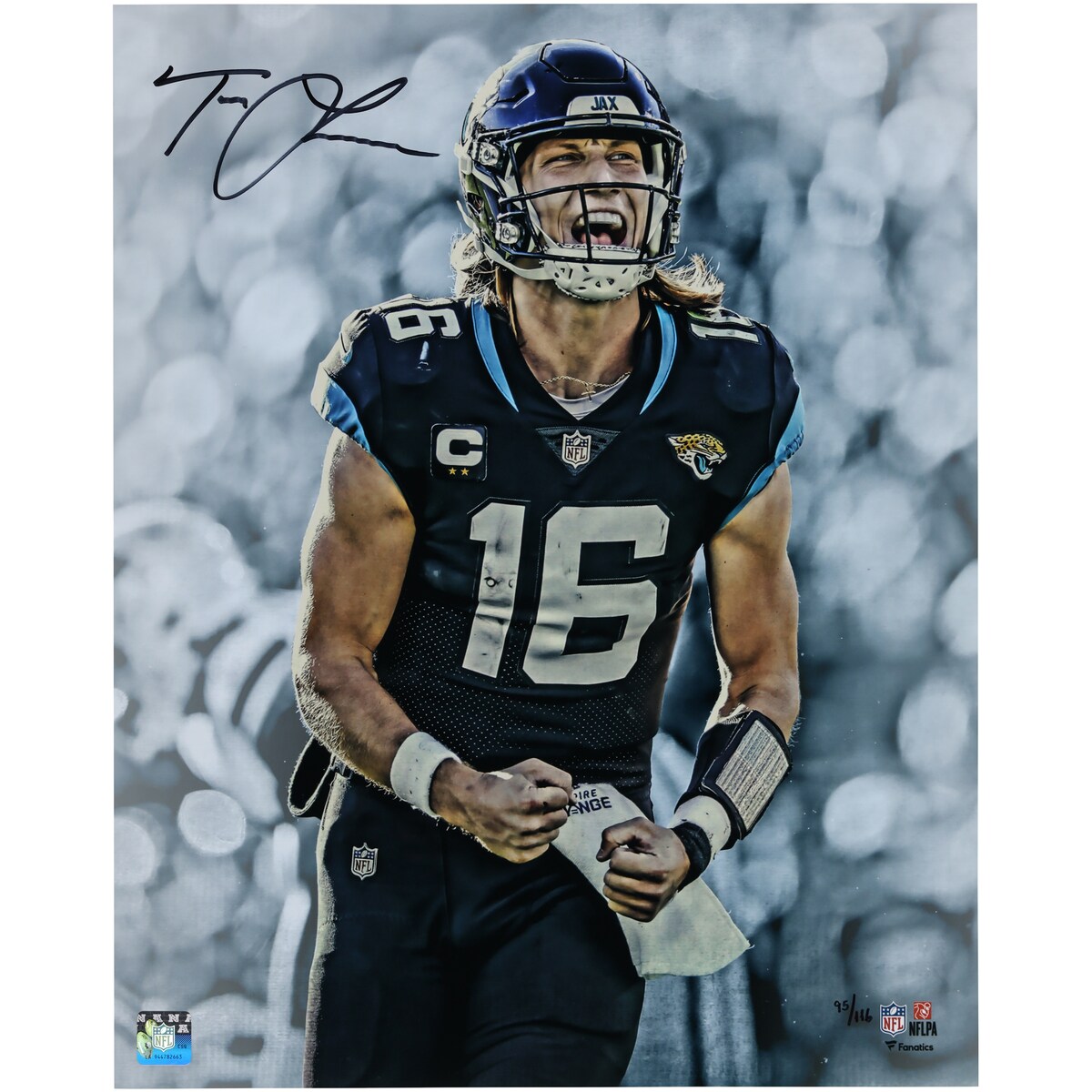 【公式シリアル番号付】NFL ジャガーズ トレバー・ローレンス 直筆サイン フォト （16x20） Fanatics Authentic/ファナティクスオーセンティック (AUT 16x20 PHOTO 45188)
