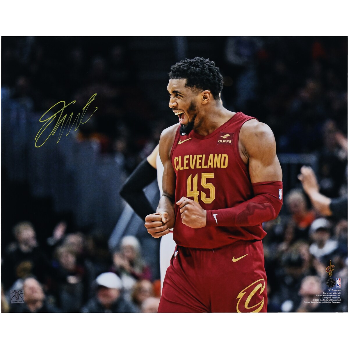 【公式シリアル番号付】NBA キャバリアーズ ドノバン・ミッチェル 直筆サイン フォト （16x20） Fanatics Authentic/ファナティクスオーセンティック (AUT DM 16x20 PHOTO 44929)