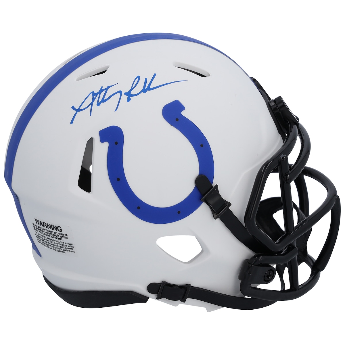 【公式シリアル番号付】NFL コルツ アンソニー・リチャードソン 直筆サイン ミニヘルメット Fanatics Authentic/ファナティクスオーセンティック (AUT NFL MINI HELMET COLOR SWATCH)