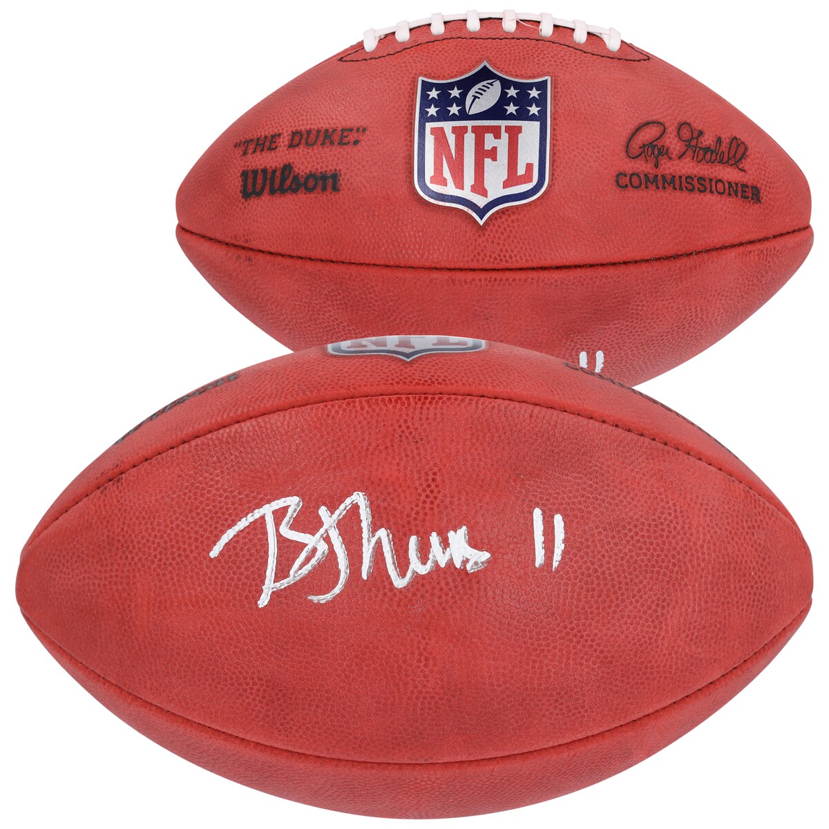 【公式シリアル番号付】NFL ジャガーズ ブライアン・トーマス・ジュニア 直筆サイン フットボール Fanatics Authentic/ファナティクスオーセンティック (AUT 24 NFL DRAFT FOOTBALL 45385)