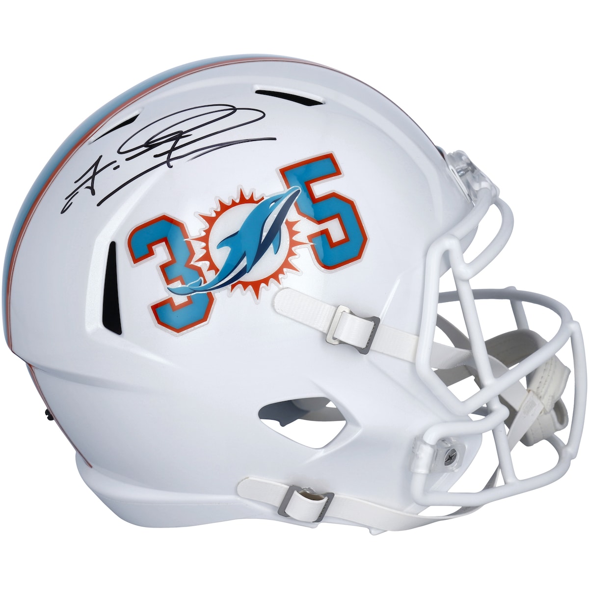 【公式シリアル番号付】NFL ドルフィンズ トゥア・タゴヴァイロア 直筆サイン ヘルメット Fanatics Authentic/ファナティクスオーセンティック (AUT PRO HELMET 8222022)