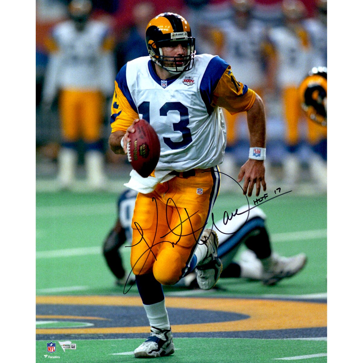 【公式シリアル番号付】NFL ラムズ カート・ワーナー 直筆サイン フォト （16x20） Fanatics Authentic/ファナティクスオーセンティック (HOF17 16x20 Aut Photo NFL) 33,467円