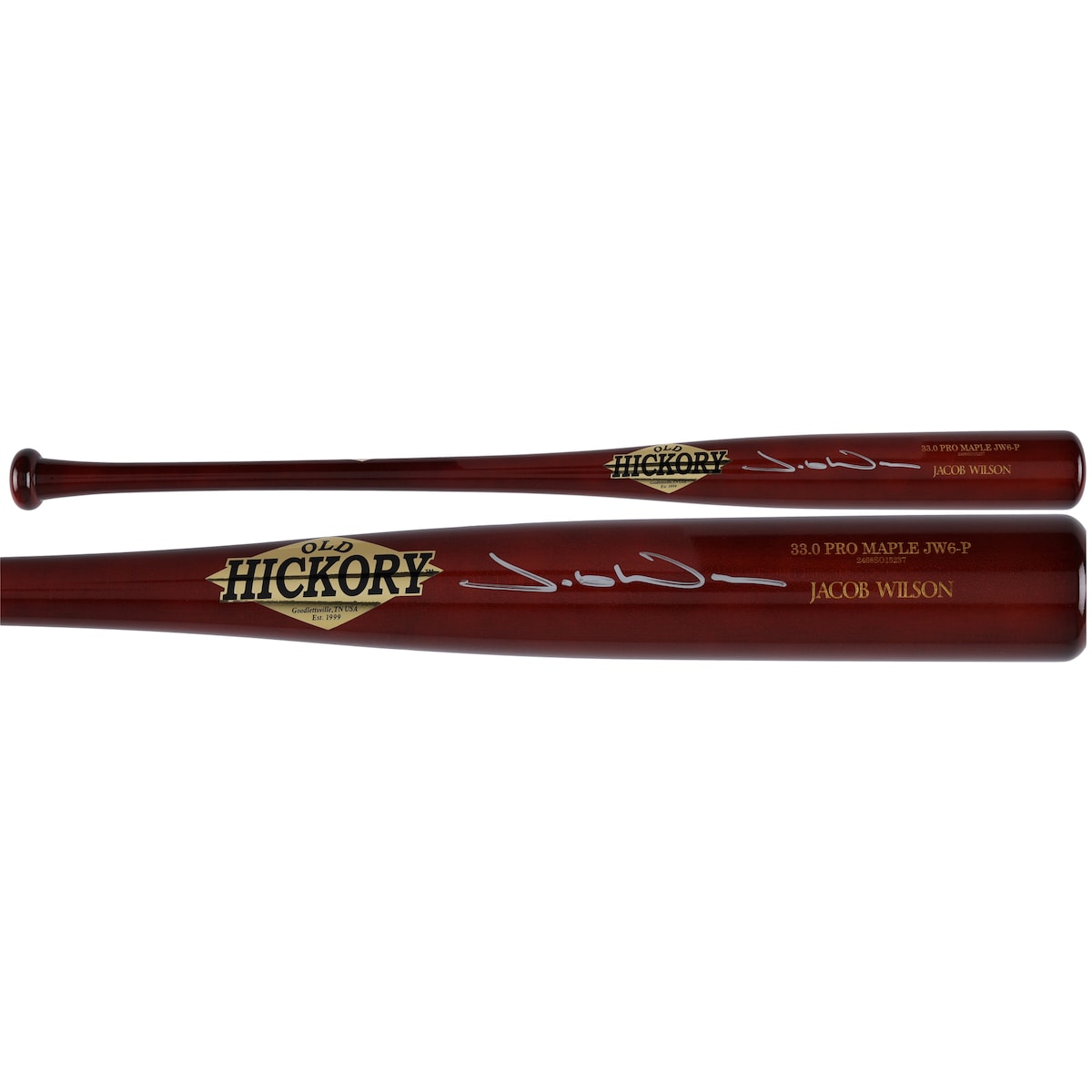 【MLB公式ホログラム付】MLB アスレチックス ジェイコブ・ウィルソン 直筆サイン バット Fanatics（ファナティクス） (AUT BAT 45541)