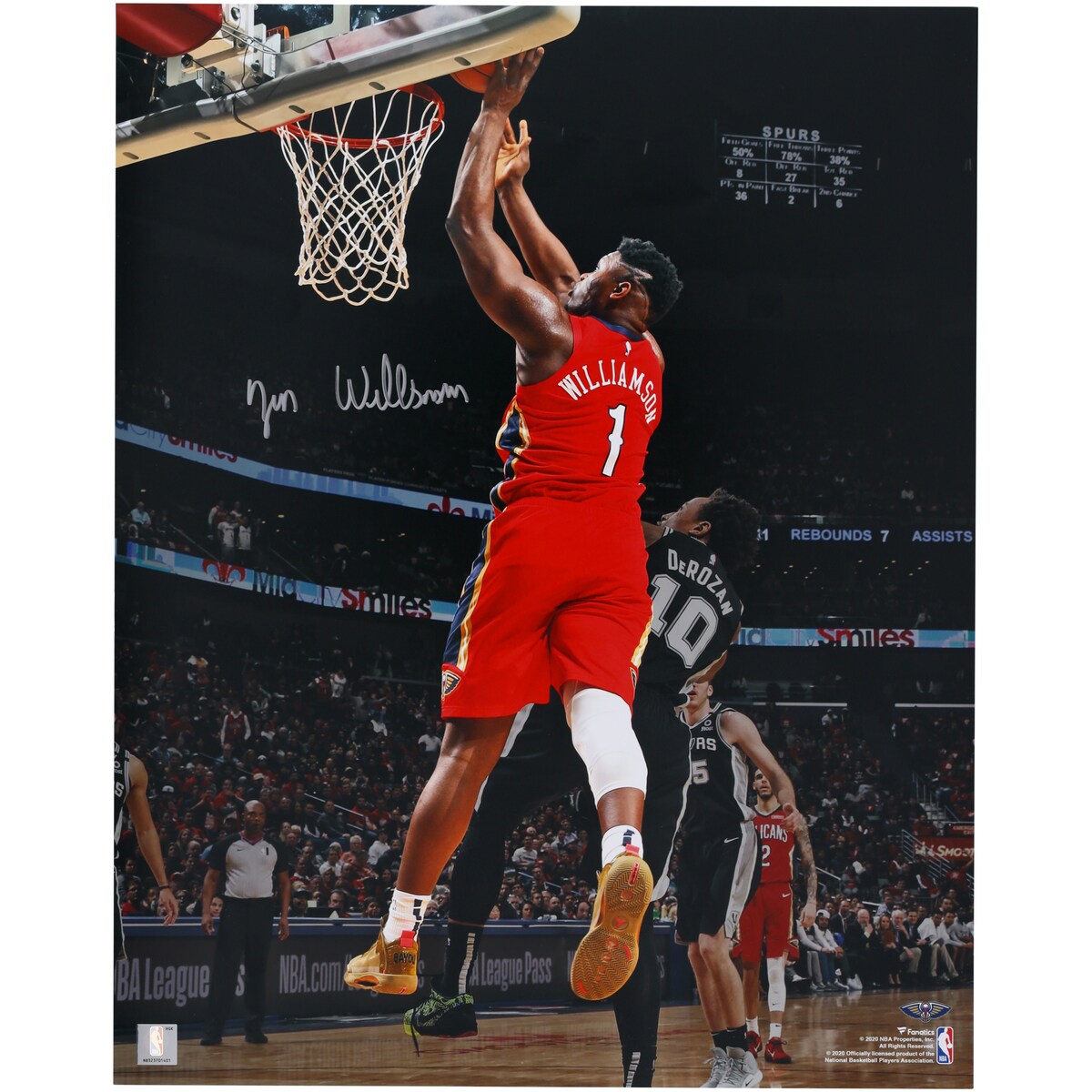 【公式シリアル番号付】NBA ペリカンズ ザイオン・ウィリアムソン 直筆サイン フォト （16x20） Fanatics Authentic/ファナティクスオーセンティック (16BK020520)