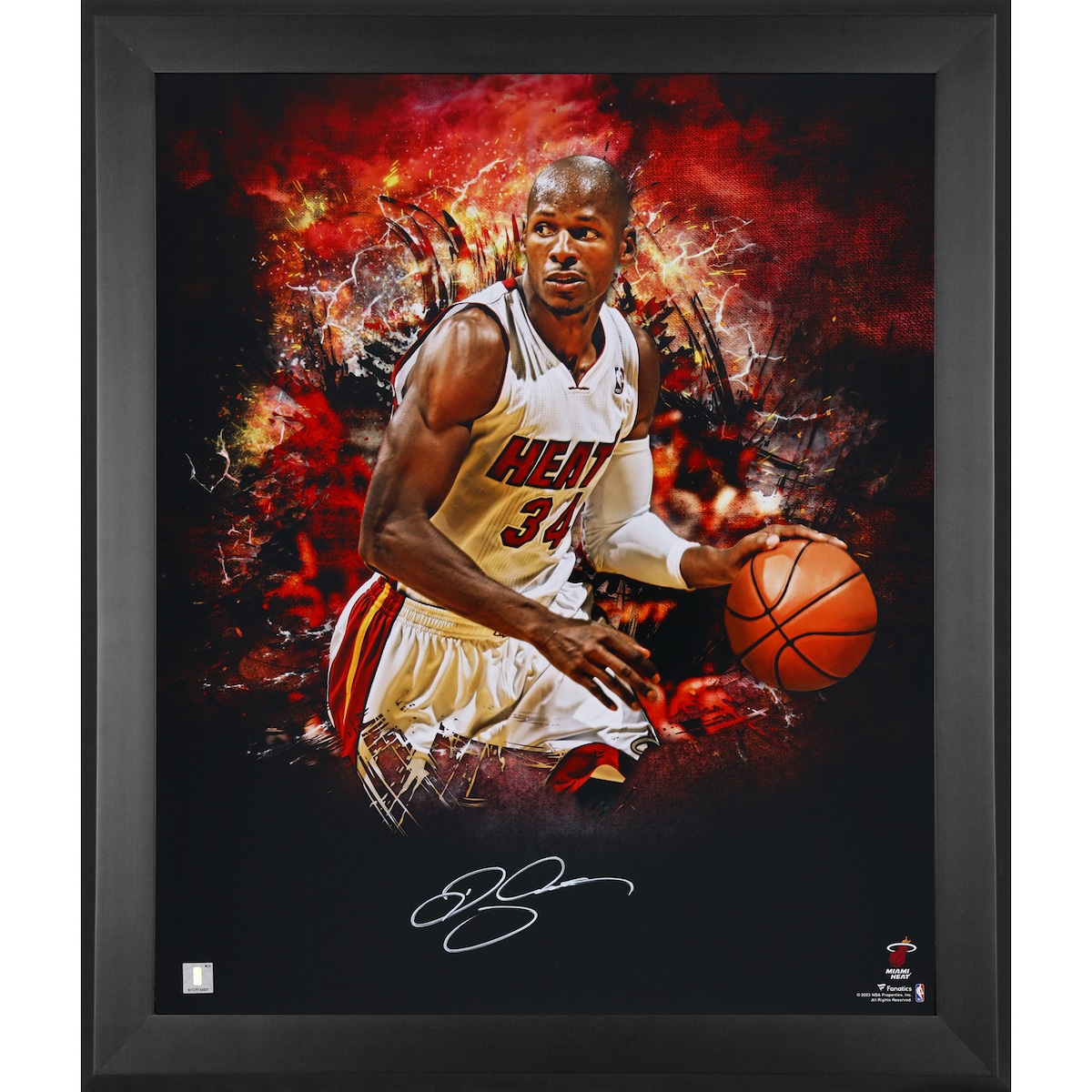 【公式シリアル番号付】NBA ヒート レイ・アレン 直筆サイン フォト (20x24) Fanatics Authentic/ファナティクスオーセンティック (AUT FR 20x24 PHOTO 45224)|Fanatics公式ストア 店