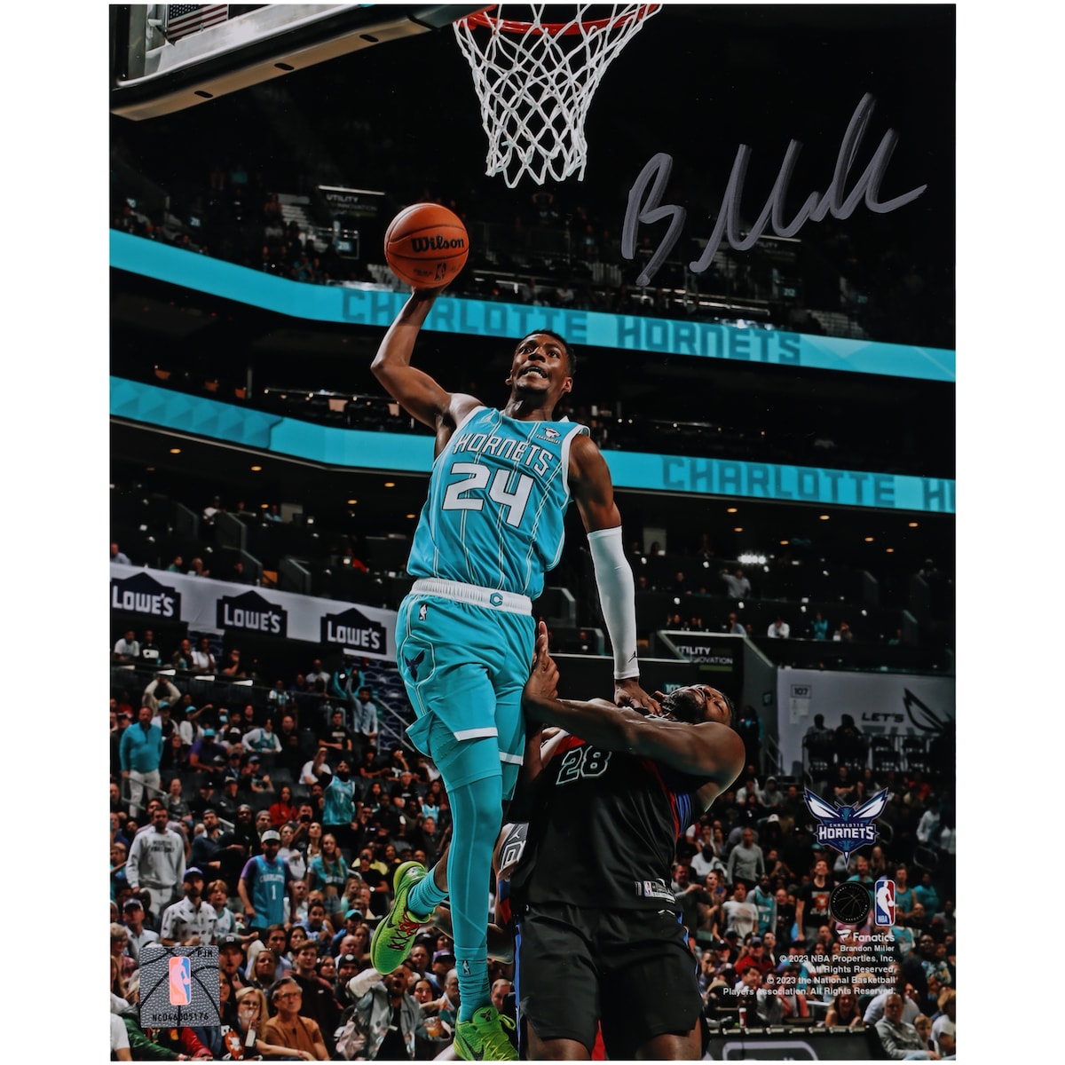 【公式シリアル番号付】NBA ホーネッツ ブランドン・ミラー 直筆サイン フォト （8x10） Fanatics Authentic/ファナティクスオーセンティック (AUT 08x10 PHOTO 45278) 30,954円