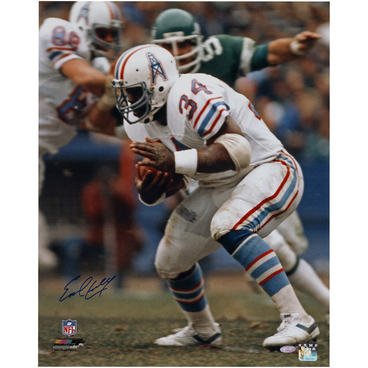 【公式シリアル番号付】NFL オイラーズ アール・キャンベル 直筆サイン フォト （16x20） Fanatics Authentic/ファナティクスオーセンティック (16FB32320)