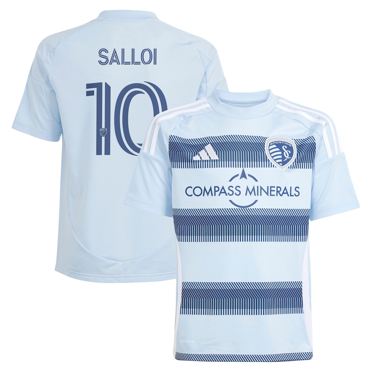 【公式グッズ】MLS カンザスシティ サロイ レプリカ ユニフォーム Adidas/アディダス ユース・ジュニアサイズ ライトブルー (2025 Youth MLS Replica Player Jersey)｜Fanatics公式ストア 店 19,526円