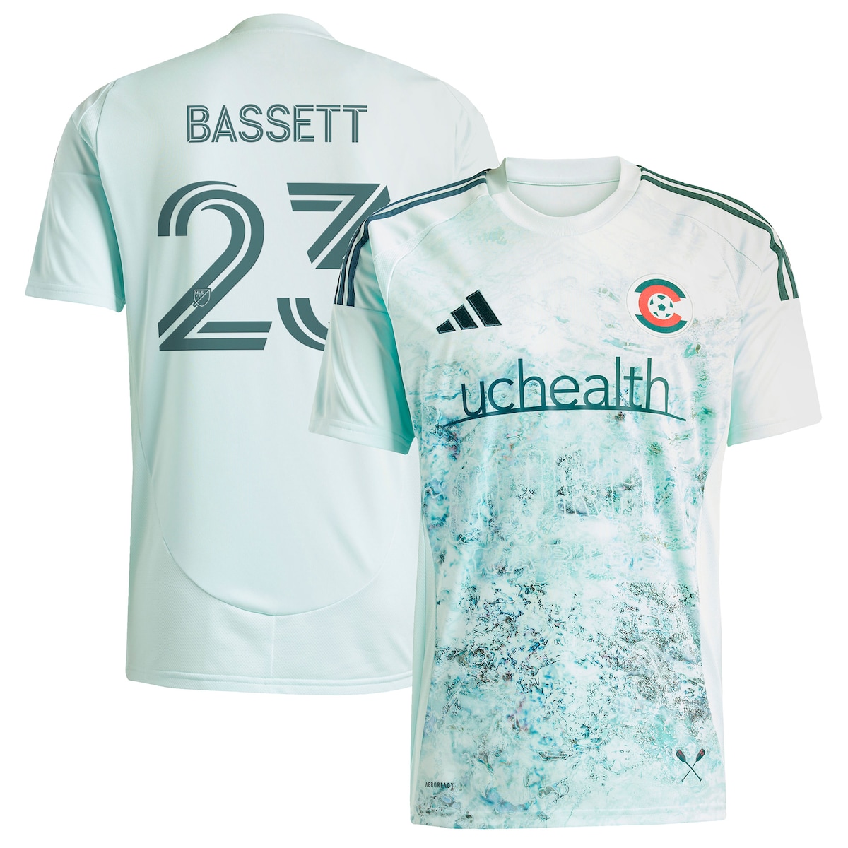 【公式グッズ】MLS コロラド・ラピッズ バセット レプリカ ユニフォーム Adidas/アディダス メンズ グリーン (2025 Men's MLS Replica Player Jersey)