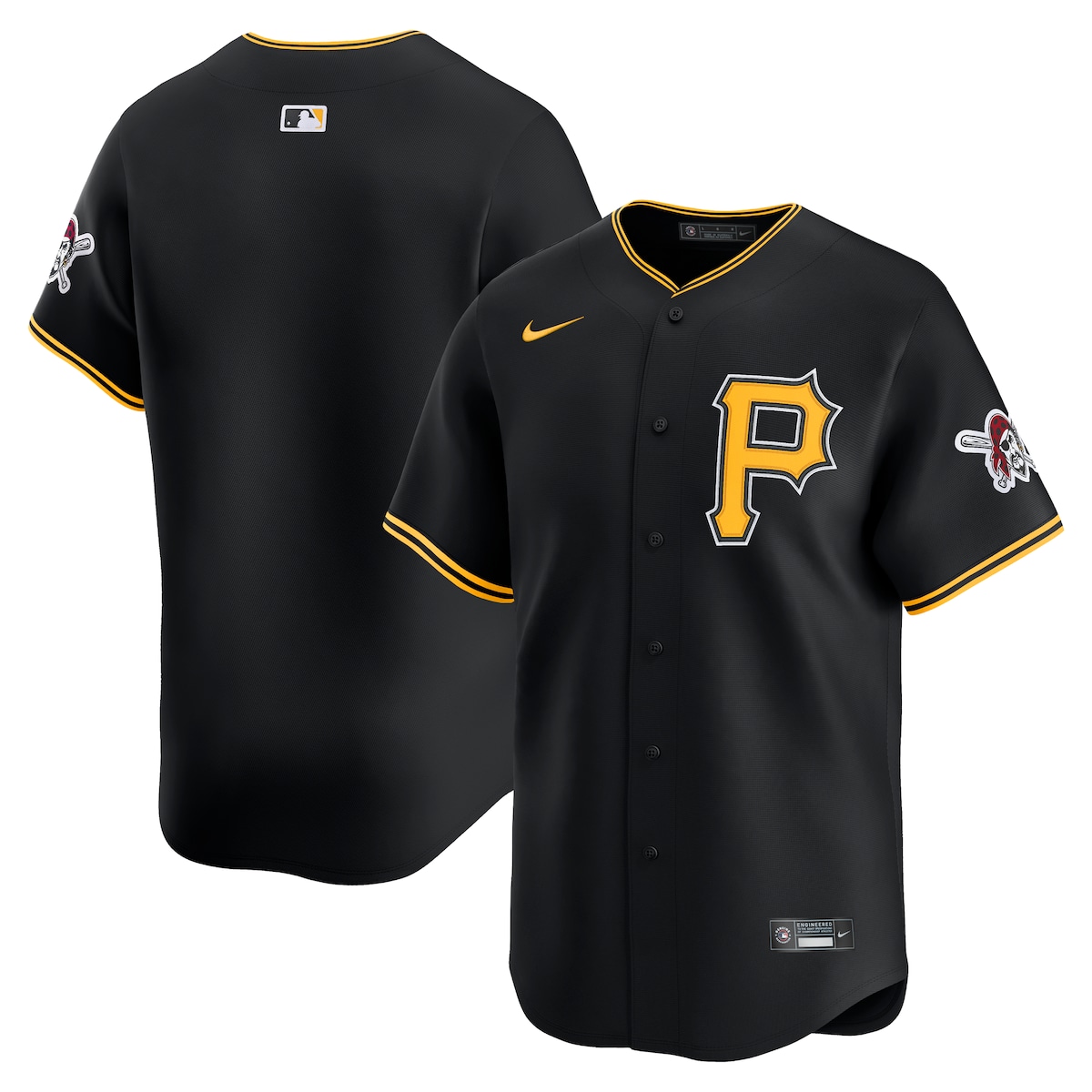 【公式グッズ】MLB パイレーツ オルタネイト リミテッド ユニフォーム Nike/ナイキ メンズ ブラック (SP25 Nike Mens Limited Blank Jersey)