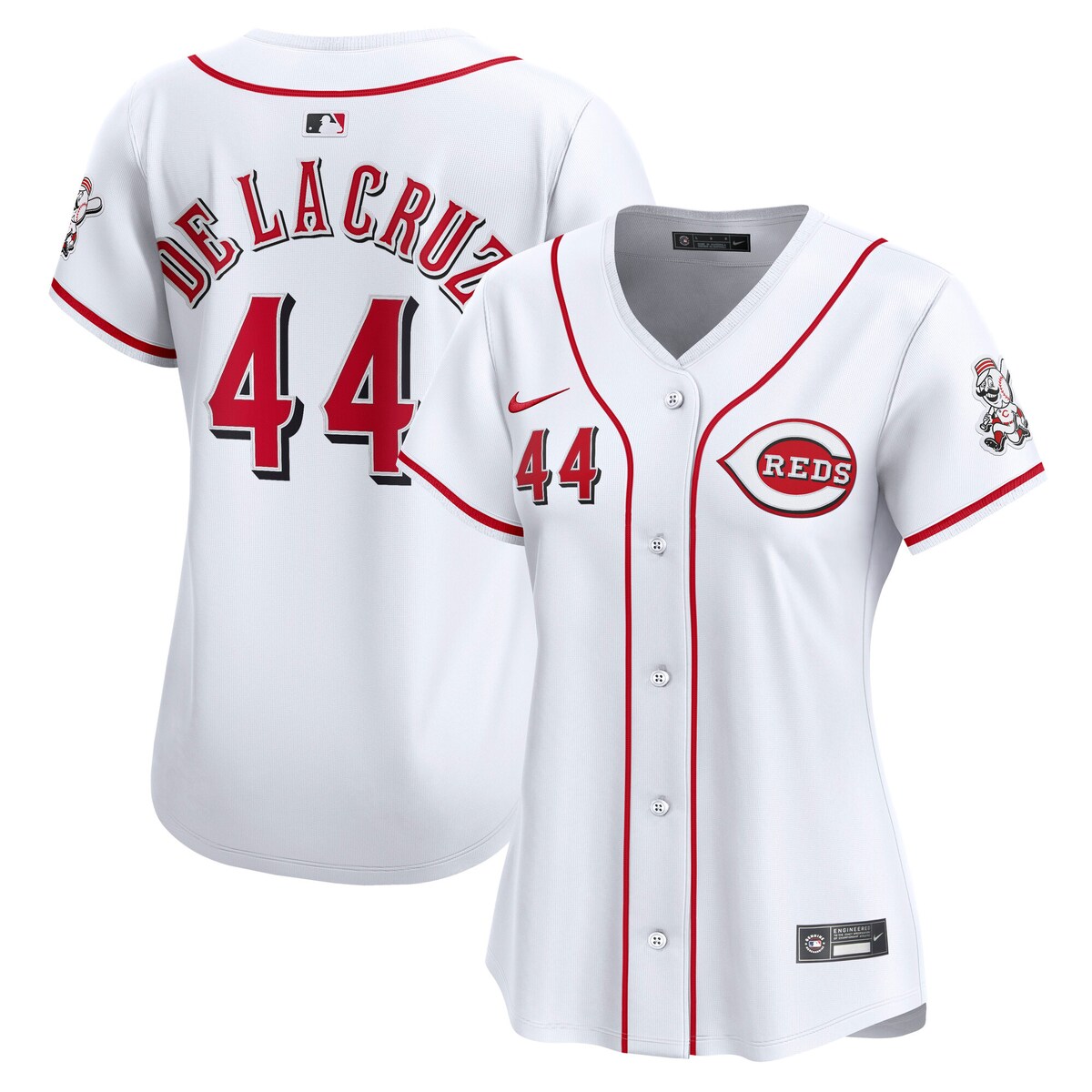【公式グッズ】MLB レッズ エリー・デ・ラ・クルス ホーム リミテッド ユニフォーム Nike/ナイキ レディース ホワイト (2025 Nike Women's Ltd Players Jerseys - FTF NTP Master Style)